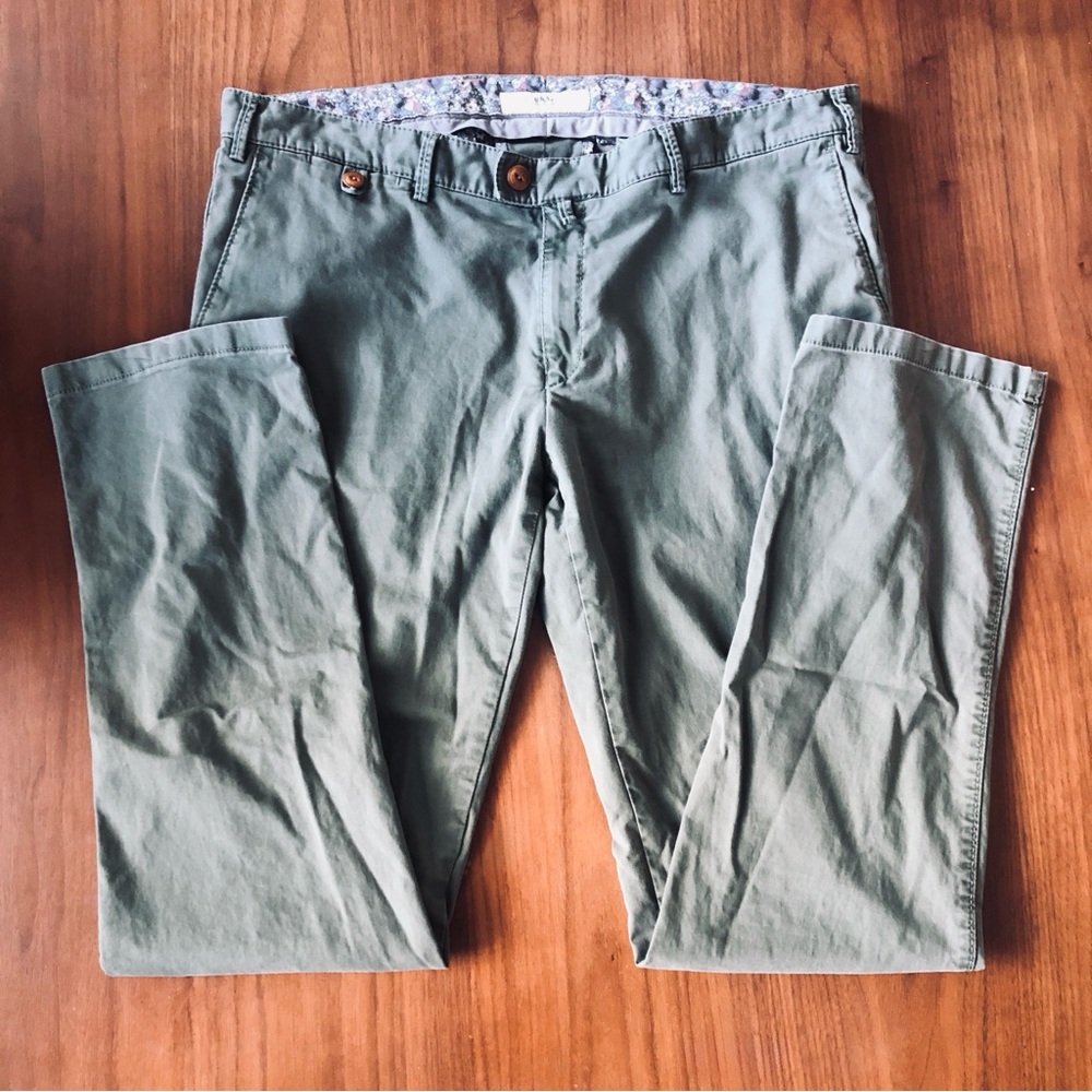 Brax “Feel Good” Pants 🫒 Men’s 38/34 ✨ Olive Green